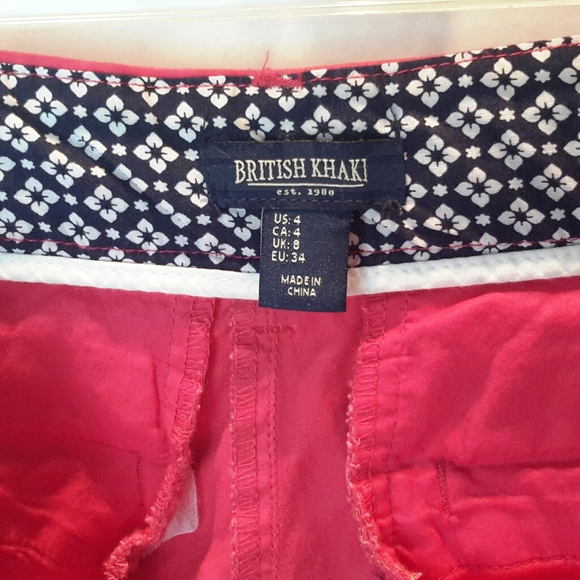British Khaki Bundle  Navy, Pink Shorts  Size 4- n - Picture 4 of 11